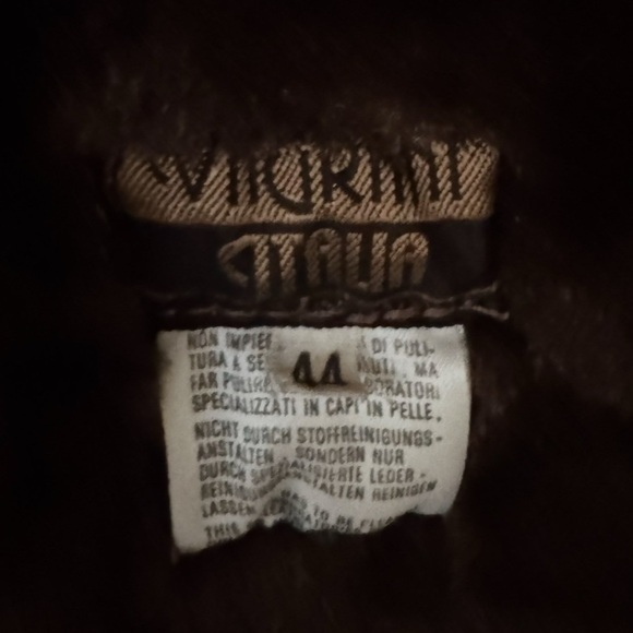 Camel Shearling Nubuck Finish Lambskin Rancher Coat w/Smooth Leather Accents*EVC - Picture 6 of 8